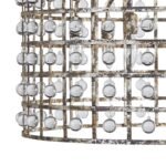 Luxe Antique Silver Wide Drum Crystal Chandelier - Image 4