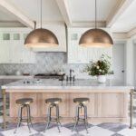 Luxe Distressed Dark Silver Oversized Metal Dome Pendant