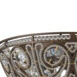 Luxe Moroccan Antique Bronze Crystal Ceiling Light - Image 12
