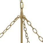 Luxury Cascade Cluster Ribbed Glass Bubble Entry Chandelier - Image 11