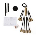 Mid-century 2-Tier Black Brass Sputnik Chandelier - Image 14