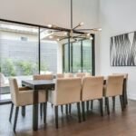 Mid-century 2-Tier Black Brass Sputnik Chandelier - Image 4