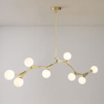 Mid-century Linear Island Branching Bubble Chandelier - Image 8