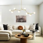 Mid-century Linear Island Branching Bubble Chandelier - Image 6