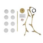 Mid-century Linear Island Branching Bubble Chandelier - Image 14