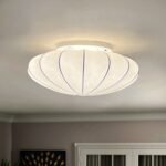 Mid-Century Modern White Flush Mount Light - Image 2