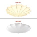 Mid-Century Modern White Flush Mount Light - Image 8