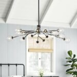 Mid Century Sputnik Glass Globe Bubble Branch Chandelier - Image 3