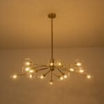 Mid Century Sputnik Glass Globe Bubble Branch Chandelier - Image 16