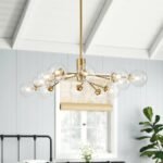 Mid Century Sputnik Glass Globe Bubble Branch Chandelier - Image 4