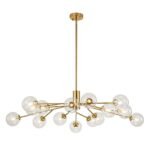 Mid Century Sputnik Glass Globe Bubble Branch Chandelier - Image 7