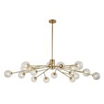 Mid Century Sputnik Glass Globe Bubble Branch Chandelier - Image 8