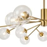 Mid Century Sputnik Glass Globe Bubble Branch Chandelier - Image 9
