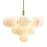 Milky Glass Cluster Bubble Chandelier - Image 19