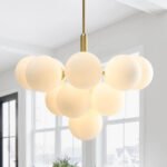 Milky Glass Cluster Bubble Chandelier - Image 6