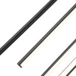 Modern 12-Light Black Cluster Tube LED Pendant Light - Image 9