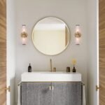 Modern 2-Light Double Glass Cylinder Wall Light - Image 3