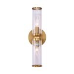 Modern 2-Light Double Glass Cylinder Wall Light - Image 8