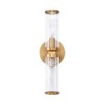 Modern 2-Light Double Glass Cylinder Wall Light - Image 9