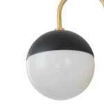 Modern 2-Light Double Goose Arm Globe Wall Sconce - Image 14