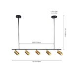 Modern 5-light Island Linear Track Light - Image 24