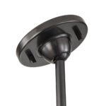 Modern 6-Light Candle Style Clear Glass Round Chandelier - Image 12