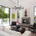 Modern 6-Light Candle Style Clear Glass Round Chandelier - Image 2