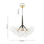 Modern Cluster Glass Bubble Chandelier - Image 13