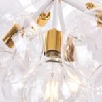 Modern Cluster Glass Bubble Chandelier / Semi Flush - Image 17