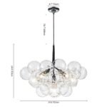 Modern Cluster Glass Globe Bubble Chandelier - Image 18