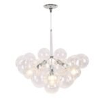 Modern Cluster Glass Globe Bubble Chandelier - Image 9