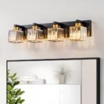 Modern Glam Crystal Bathroom Vanity Wall Lamp