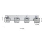 Modern Glam Crystal Bathroom Vanity Wall Lamp - Image 35