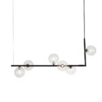 Modern Glass Bubble Kitchen Island Linear Pendant - Image 10