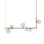 Modern Glass Bubble Kitchen Island Linear Pendant - Image 5