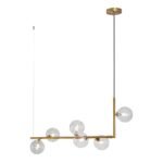 Modern Glass Bubble Kitchen Island Linear Pendant - Image 7