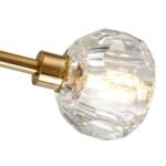 Modern Mid-century Brass Crystal Sputnik Chandelier - Image 12