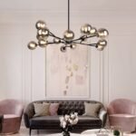 Modern Sputnik Branching Bubble Chandelier