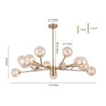 Modern Sputnik Branching Bubble Chandelier - Image 17