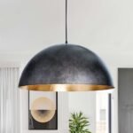 Oversized Metal Dome Pendant Light - Image 8