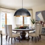 Oversized Metal Dome Pendant Light - Image 3