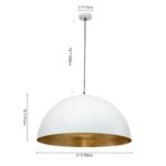Oversized Metal Dome Pendant Light - Image 36