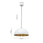 Oversized Metal Dome Pendant Light - Image 34