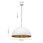 Oversized Metal Dome Pendant Light - Image 35