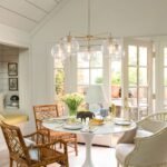 Round Globe Sputnik 5-light Chandelier Bubble Glass Design - Image 2