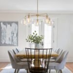 Round Globe Sputnik 5-light Chandelier Bubble Glass Design - Image 4