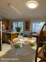 Round LED Wood Flush Mount Light - Image 4