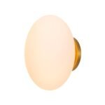 Simple Gold 1-light Frosted Glass Egg Wall Light - Image 11