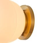 Simple Gold 1-light Frosted Glass Egg Wall Light - Image 9