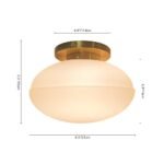 Simple Gold 1-light Frosted Glass Egg Wall Light - Image 12